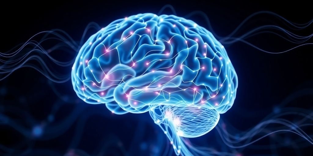 Brain activity patterns evolving over time.