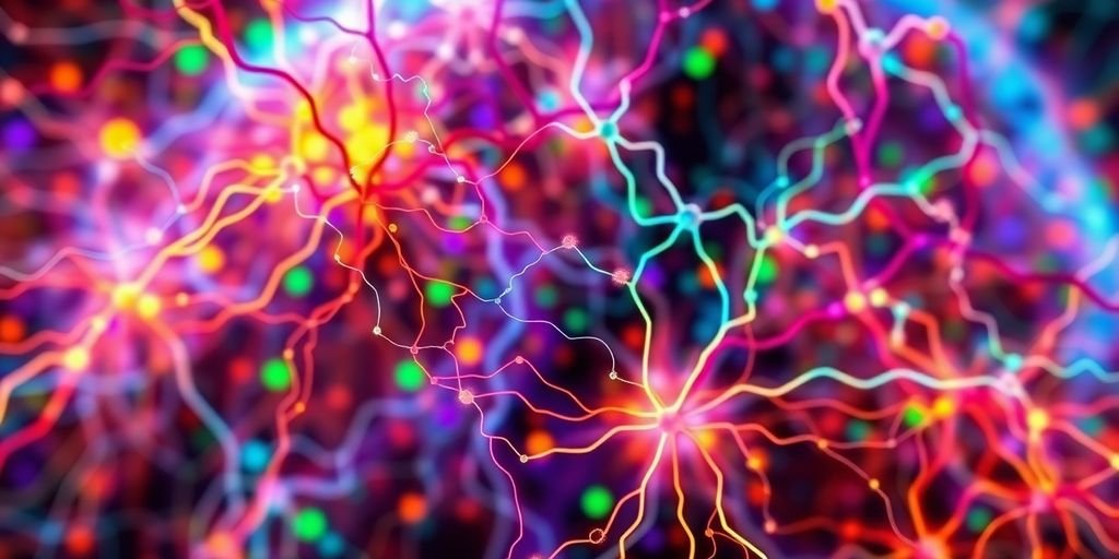 Brain activity patterns visualizing a complex scene.